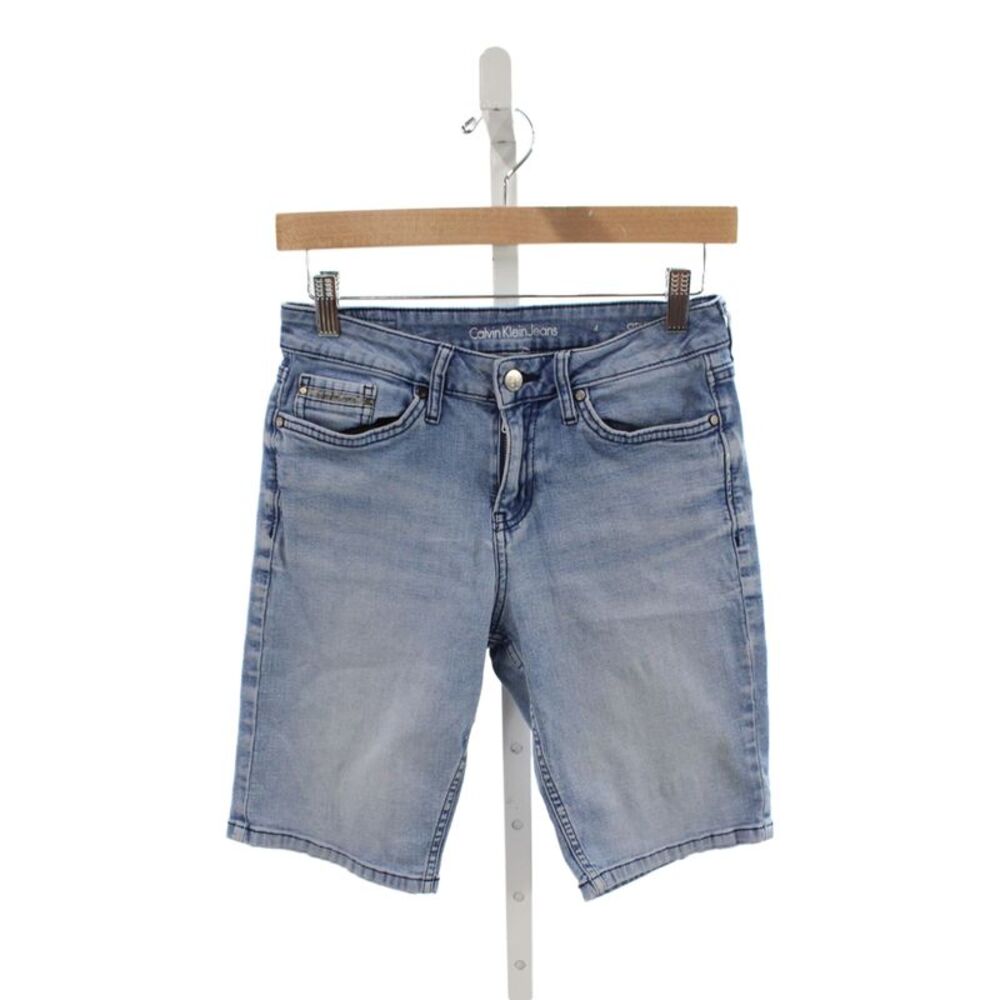 Calvin Klein Jeans Womens Bermuda Shorts Blue Cotton Size 4